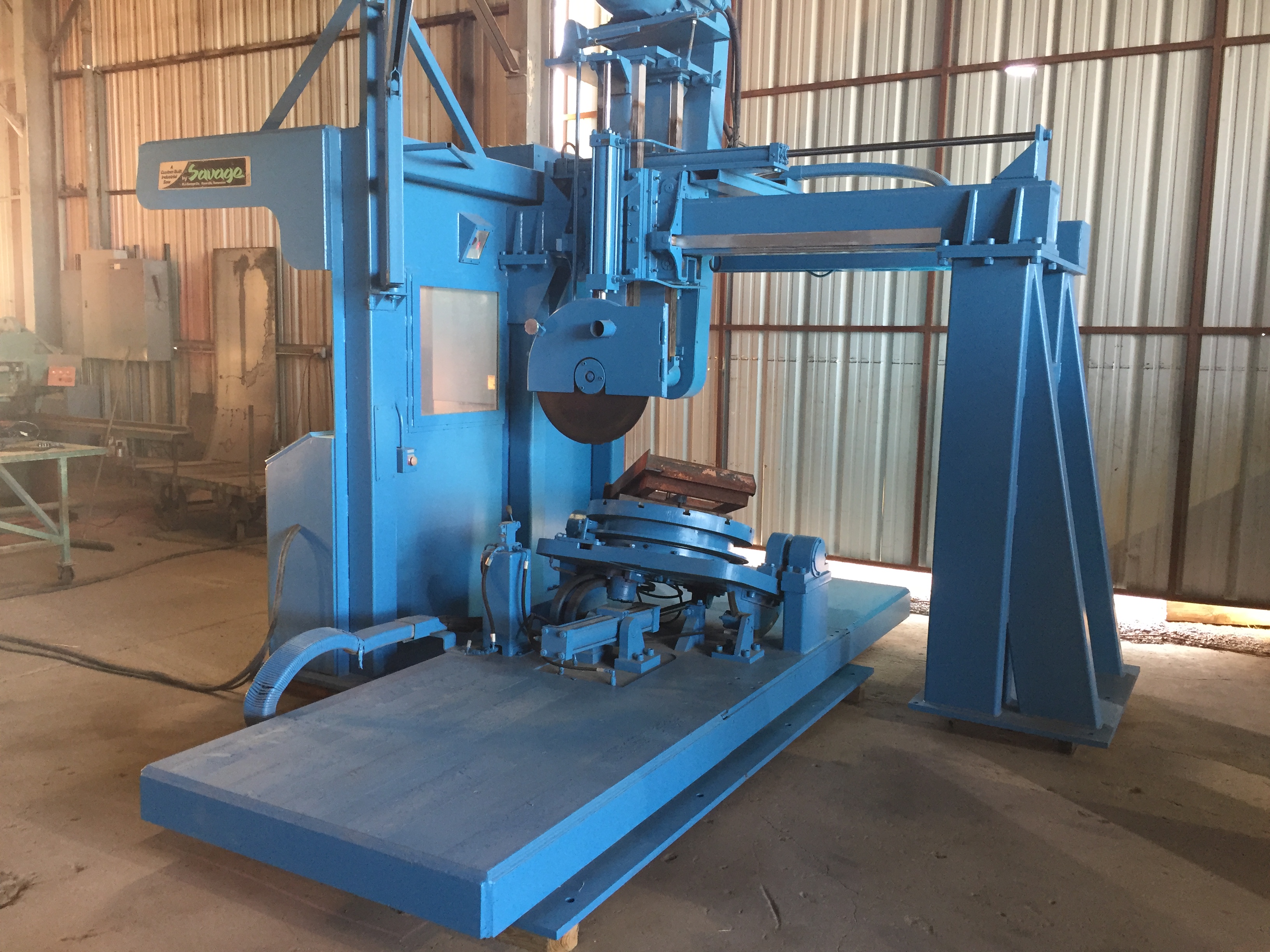Used 60 HP Savage Abrasive Foundry Saw