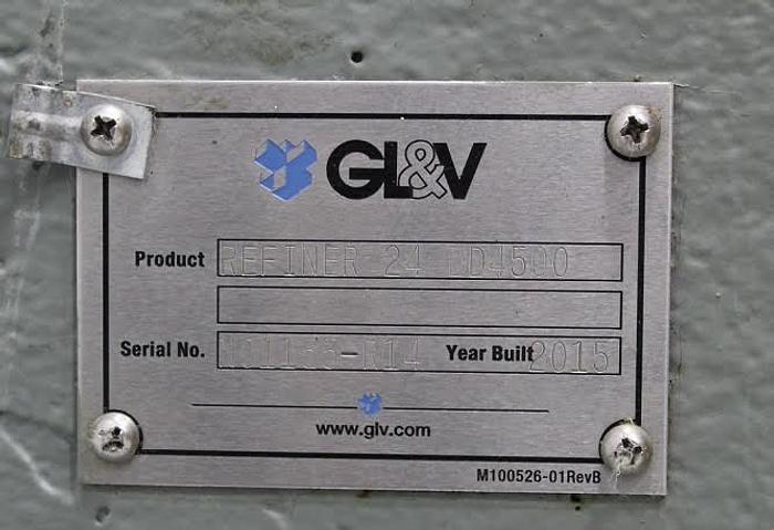 Used GL &V / Beloit Model 20/24 DD4500 refiner  2015