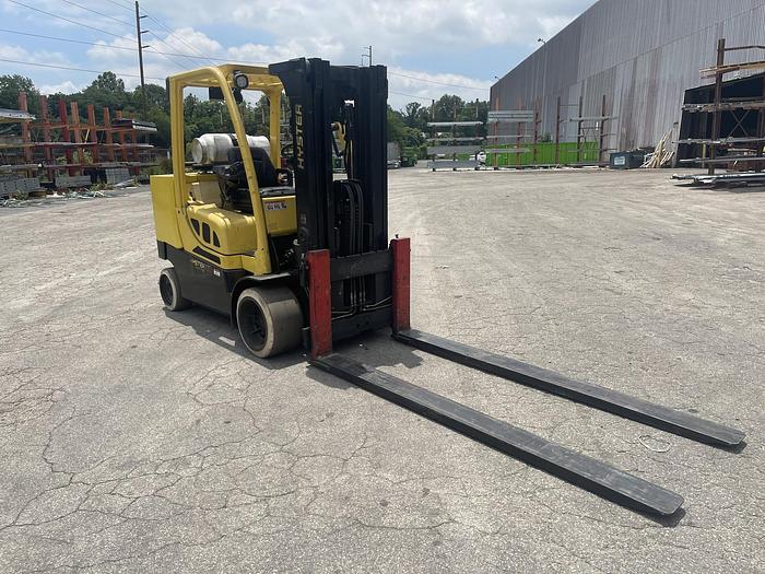 Used 12,000 POUND HYSTER S120FTPRS WITH CASCADE ROLL CLAMP