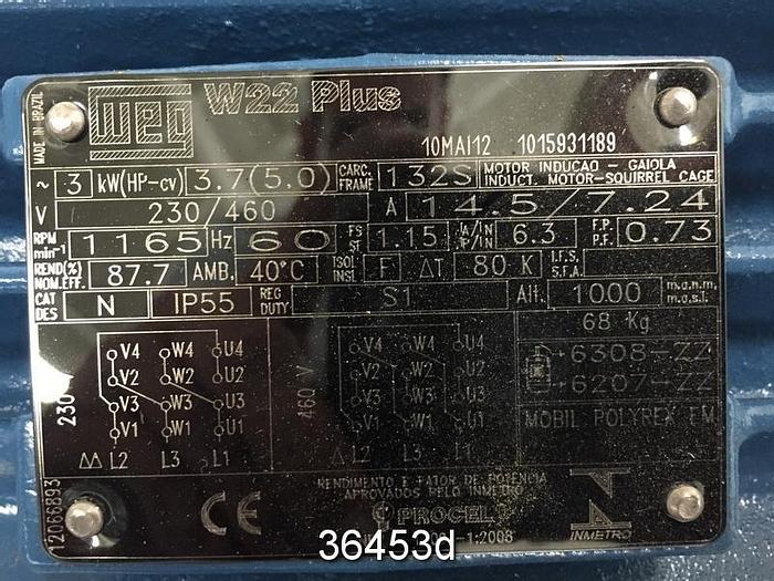 Unused Bombas Geremia Model WHT531 Progressive Cavity Pump #36453