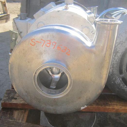 Used Pump, Centrif., 7.5 HP, 2.5", S/st, Tri Clover #S739632