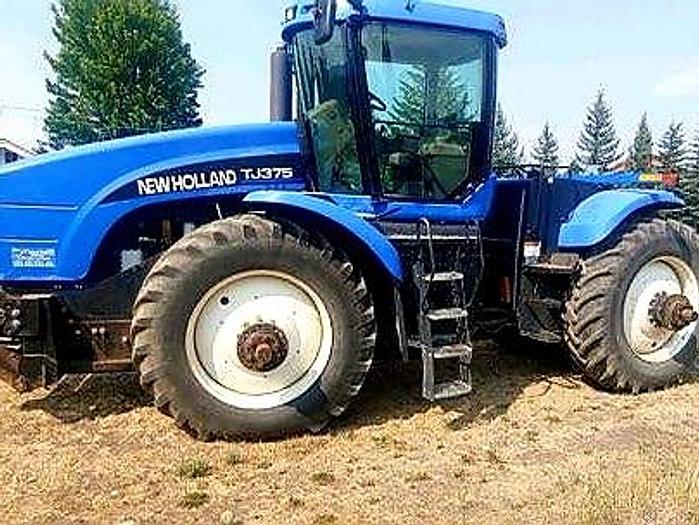 Used 2002 New Holland TJ375 Tractor w/ 14' Silage Blade