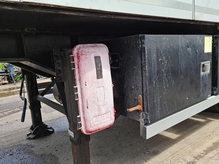 Used 2003 HFR 2 AXLE/ CITY/ FRIDGE TRAILER/ OPEN SIDE/ LOADING LIFT STEERING AXLE FRIDGE UNIT