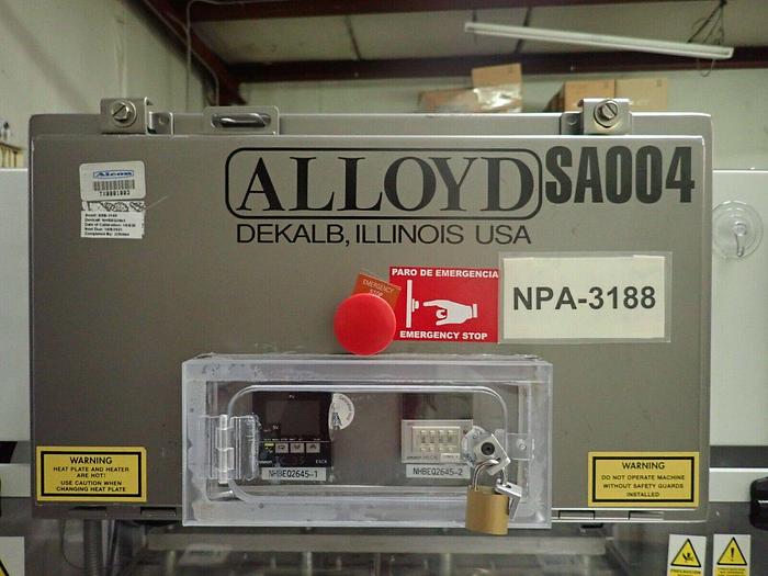 Used Alloyd Shuttle Type Blister Heat Sealer Model 2SM1428