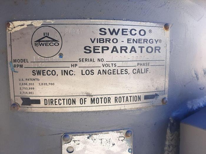 Used Screen, Sweco 30", C/st, Single Deck #S744761