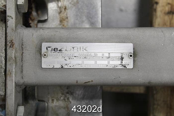 Used Dezurik 8" Air Operated Knife Gate Valve #43202