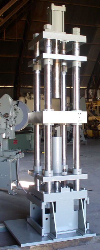 Used 200 Ton Hannifin Triple Action Hyd. Press;  4 Post Up / Down Acting;