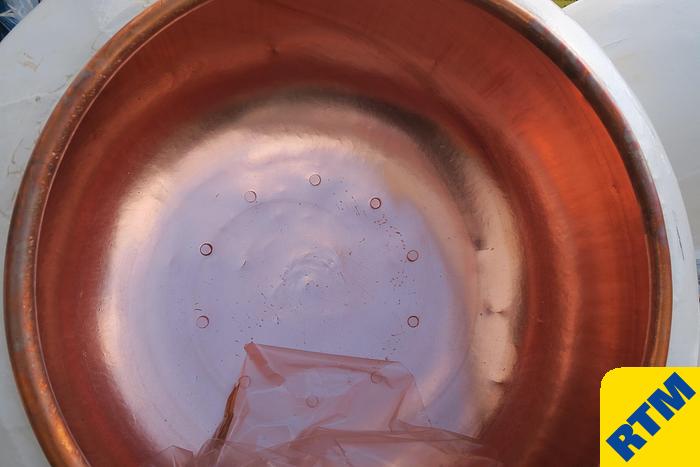 Used (8) Copper Coating Pans