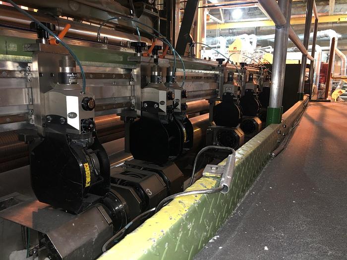 Used TOSCHI - TOSOTEC 4000-3S 134" (3400MM) TWO DRUM SLITTER REWINDER