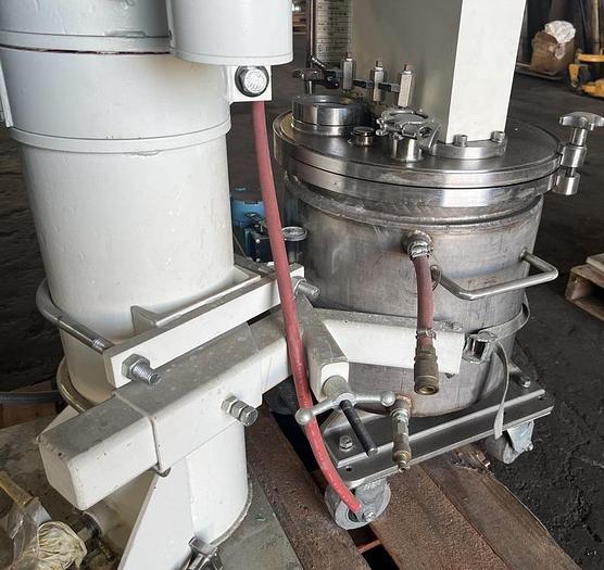 Used 5 GALLON MOREHOUSE COWLES TRIPLE SHAFT VACUUM MIXER - VISCOMAX 3V-5-5-3X - S/S - VACUUM - JACKETED