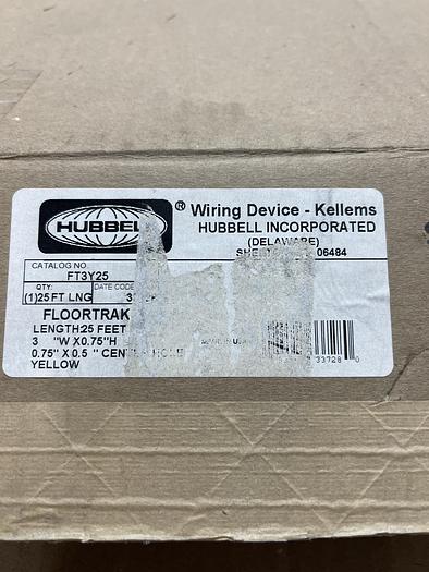 Hubbell FT3Y25 25’ Long 3”W x 0.75” H 