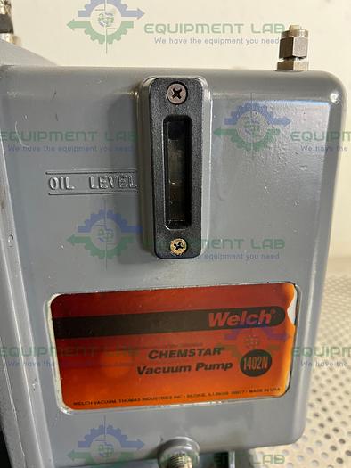 Used Welch  1402N Chemstar Corrosive Gas Vacuum Pump w/ Motor Division C63CXGZP Motor