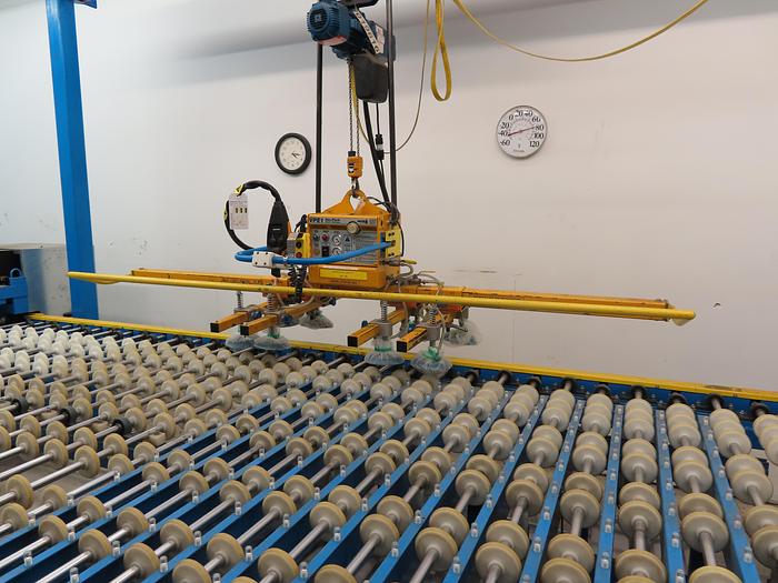 Used 2003 Armetch Laminated Glass Production Line, with Melco Auto Clave