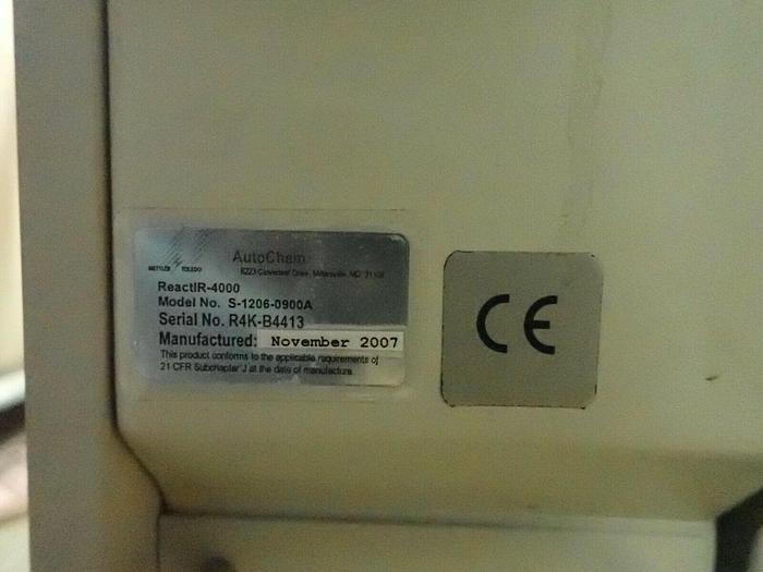 Used Lot of 2 Mettler Toledo ReactIR-4000 FTIR Analyzers w/ 3 Power Supplies & Extras