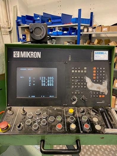 Used BRUGT CNC-STYRET VÆRKTØJSFRÆSER FABRIKAT MIKRON, MODEL WF31D