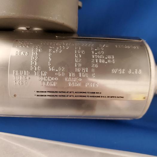 Used Micro Motion Mass Flow Calibrator Sensor