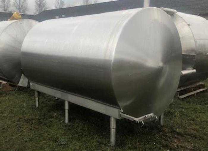Used 10 m3 stainless steel tank lying