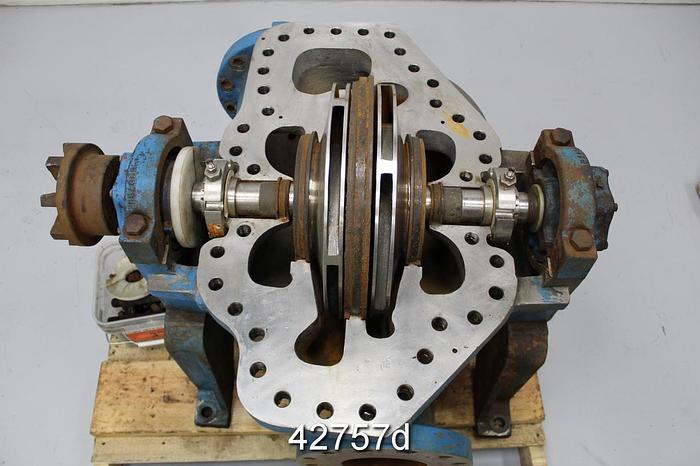Used Goulds 3316 6x8x17 Two-Stage Split Case Pump, CF8M Casing #42757