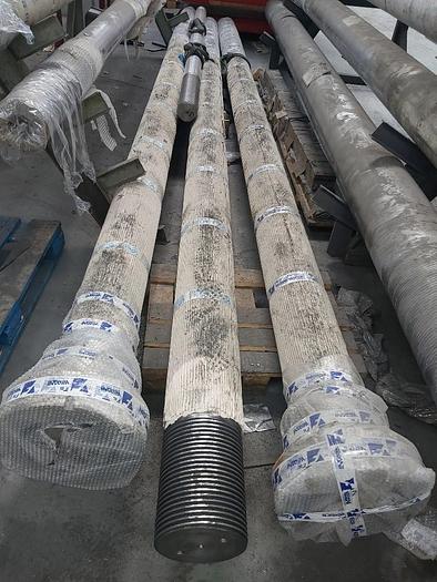 9 pcs spare columns and nuts for alu die-casting machines, Idra, Oleopress / OP Die Casting, new