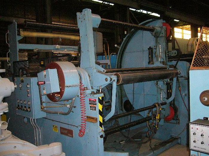 Used 42" (1.07M) EGAN TURRET WINDER 50" DIAMETER W/ SPLICING MFG 1991