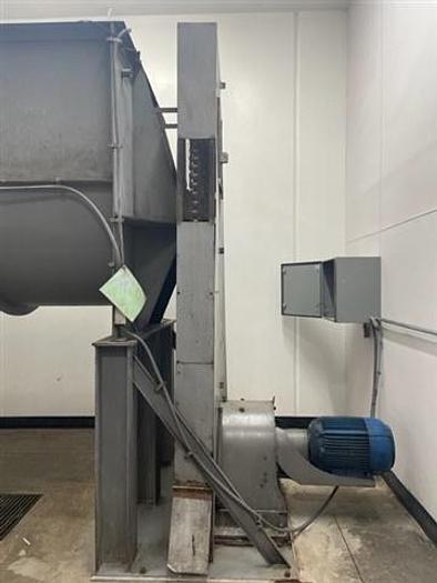 Used Mixer, Ribbon, 210 Cubic Feet, Stainless Steel, 30 HP, Double Ribbon #S744804