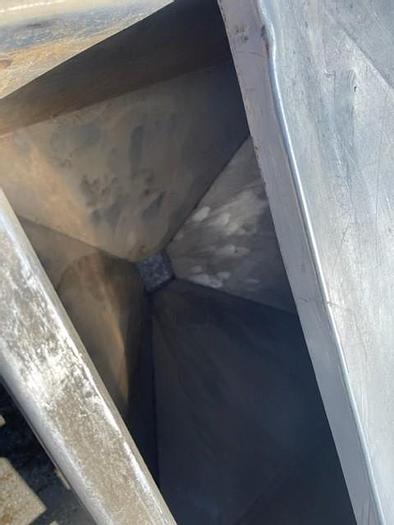 Used 42.5" x 42.5" Stainless Steel Hopper Tank