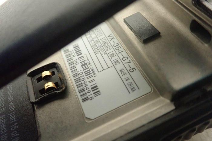 Used Vertex Standard VX-354-G7-5 UHF Two-Way Radio w/ Charger & AC Adapter 788026126651