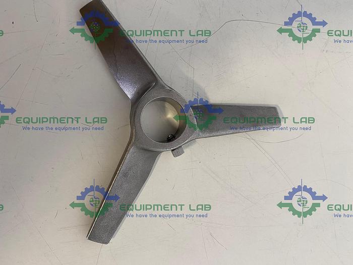 Used 6" Stainless Steel Axial Flow Impeller Blade, 3 Blade w/ 1" Bore
