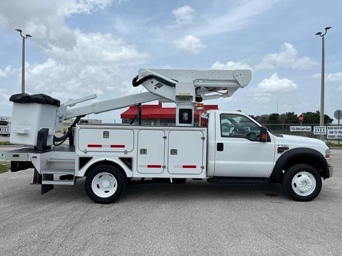 Used Versalift 41ft Material Handler Bucket Boom on 2010 Ford F550 4x4 Reg Cab Utility Truck - C25254