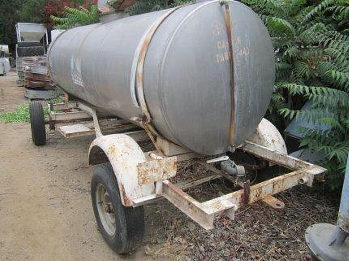 Used Tank, 950 Gallon, 316 Stainless Steel, 46" X 12', Horizontal, On Trailer #S744681