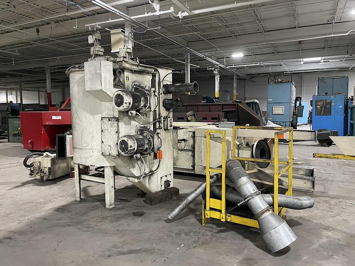 Used 2001 WHEELABRATOR SPINNER HANGER SHOT BLAST MACHINE