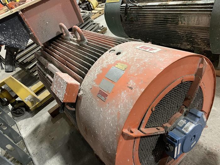 Used 600 HP ABB MOTOR 1200 RPM REBUILT 2017