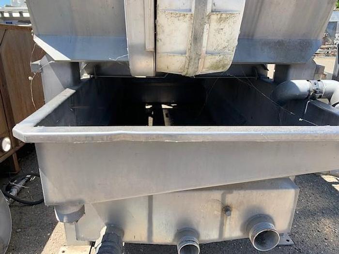 Used HMI/ Heinzen Dewatering Shaker  - Double Sided Parabolic Screen with Recovery Tank XB36x60