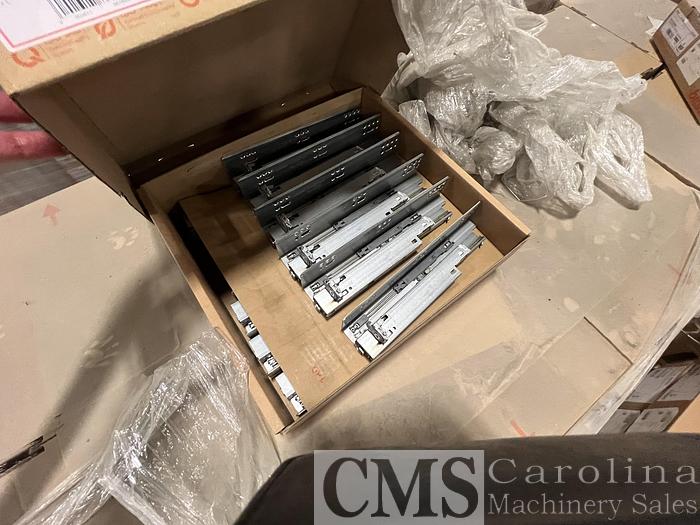 Used Warehouse Liquidation Cabinet parts, Cabinet Hardware, Plywood, Forklifts, Pallet Racking, Finishing Line