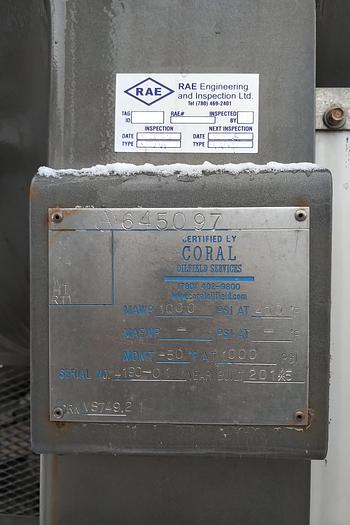 Used 2015 Pressure Test Vessel