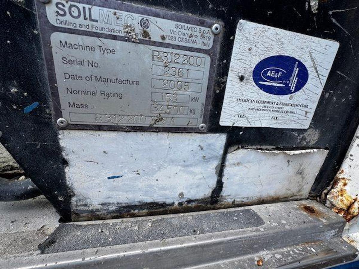 Used 2005 Soilmec R312-200 w/ CFA