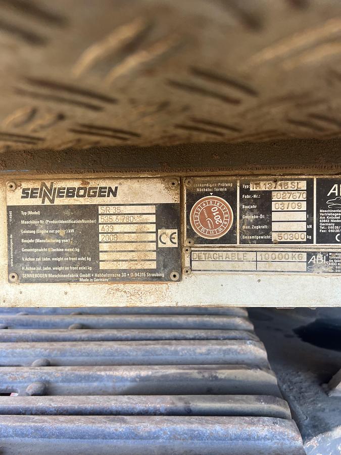 Used 2009 ABI MOBILRAM 13/16 on Sennebogen