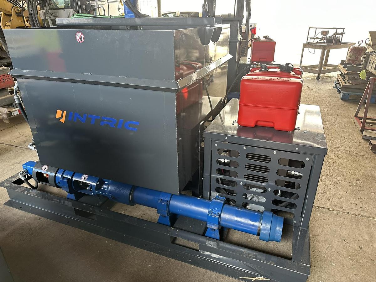 Used Intric Grouting Solutions, RM1200, Grout Pump (mixing capable) with 1.5 CY Holding Tank