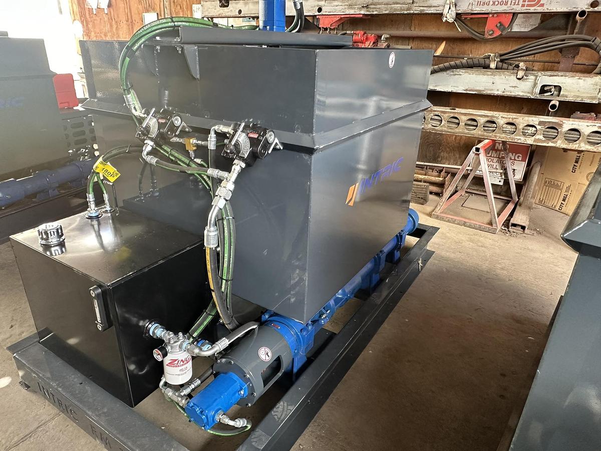 Used Intric Grouting Solutions, RM1200, Grout Pump (mixing capable) with 1.5 CY Holding Tank