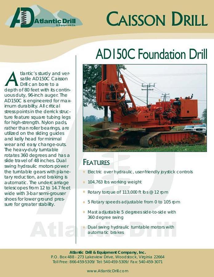 Atlantic Equipment AD 150