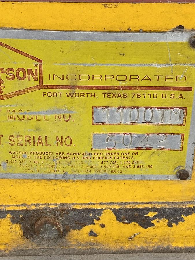 Used 2007 Watson 1100TM (SOLD)