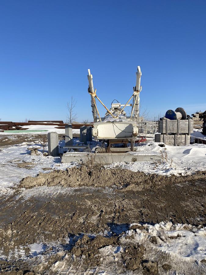 Used Soilmec CR-40 Drill Attachment on SC-100 Crane