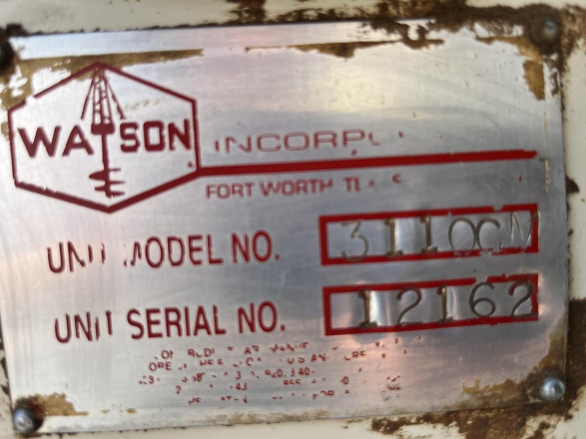 Used 2012 Watson 3110 CM Short Mast (SOLD)