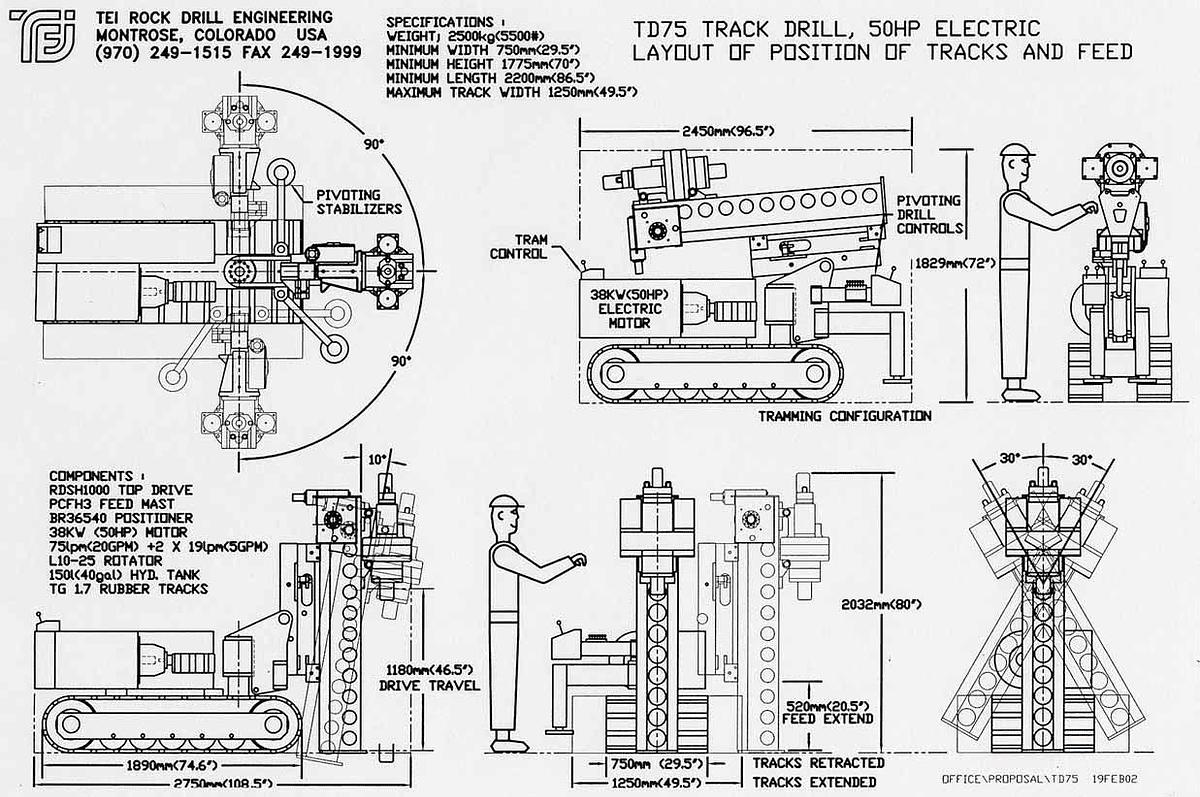 TEI ROCK DRILL TD75