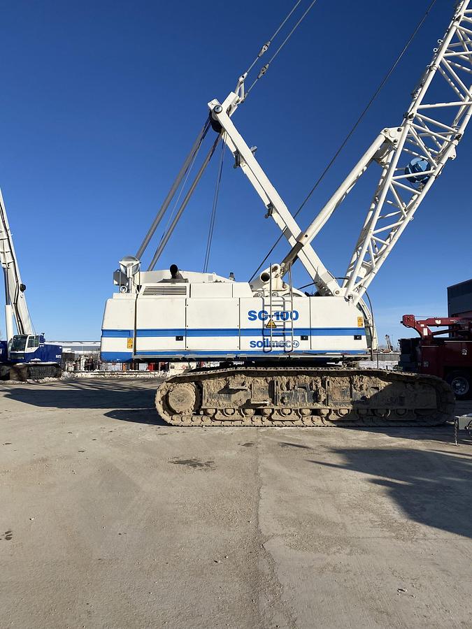 Used Soilmec CR-40 Drill Attachment on SC-100 Crane