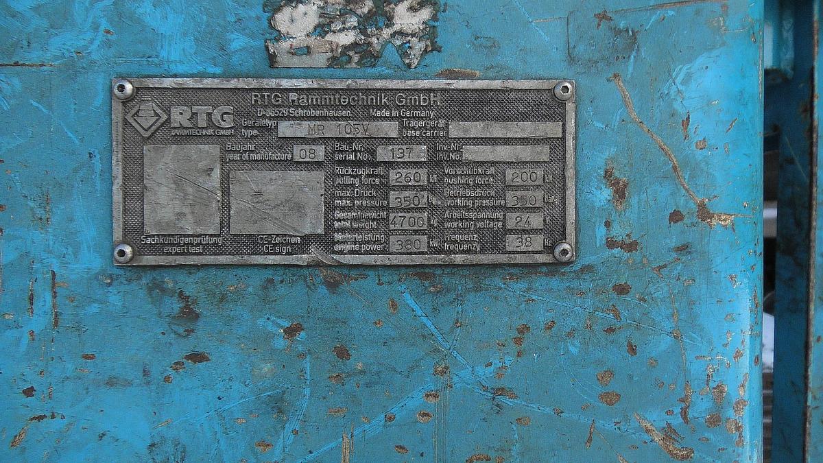 Used 2006 Bauer RTG RG16T with MR105V Hammer (SOLD)