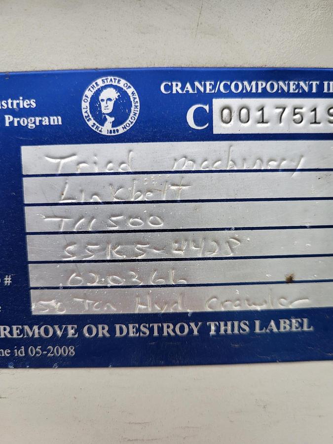 Used 2015 Link Belt TCC 500 (SOLD)