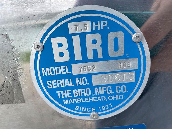 Used BIRO Services 7552 K08 Grinder