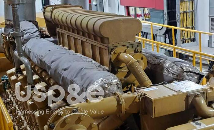 Used 3.1 MW 1996 Used Caterpillar G3616 Natural Gas Power Plant Generator Sets