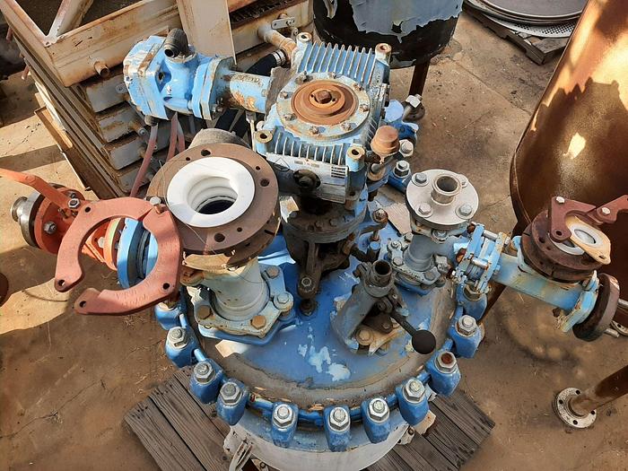 Used Reactor, 50 Gallon, Glass Lined, 150 PSI, Jkt, Pfaudler, #S738230